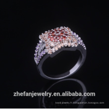 anneau de doigt artificiel rhodium pure mode pour fille bijoux plaqué rhodium est votre bon choix